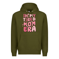 Army Green in my tired mom era Premium Hoodie - MaliasSmallBusiness