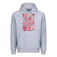 Heather Grey in my tired mom era Premium Hoodie - MaliasSmallBusiness