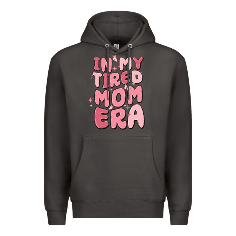 In My Tired Mom Era Premium Hoodie by MaliasSmallBusiness | Teevron