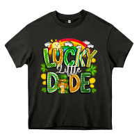 Asphalt Lucky Little Dude Heavy Core Tee - CowhideDigitalArt