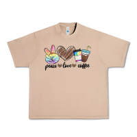 Burro peace love coffee Urban Heavy Tee - MaliasSmallBusiness