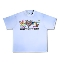 Grape Ice peace love coffee Urban Heavy Tee - MaliasSmallBusiness