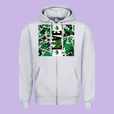 Weed Love Tumbler3 Zipper Hoodie Designed By Cts Tumbler Store