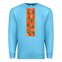 Ocean Blue dinosaur brontosaurus pen wrap Premium Sweatshirt - Artiststas