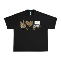 Black peace love eyes Urban Heavy Tee - MaliasSmallBusiness