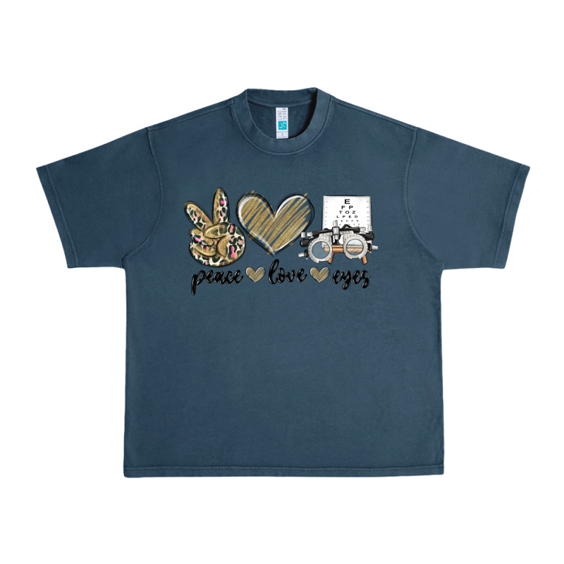 Peace Love Eyes Urban Heavy Tee by MaliasSmallBusiness | Teevron