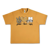Peanut Butter peace love eyes Urban Heavy Tee - MaliasSmallBusiness