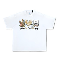 White peace love eyes Urban Heavy Tee - MaliasSmallBusiness