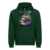 Forest Green i like them real thick and juicy books Urban Hoodie - MaliasSmallBusiness