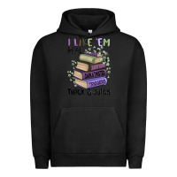 Pigment Black i like them real thick and juicy books Urban Hoodie - MaliasSmallBusiness