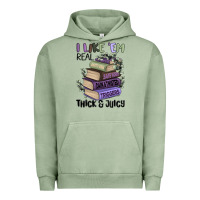 Pigment Oil Green i like them real thick and juicy books Urban Hoodie - MaliasSmallBusiness