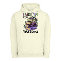 Pigment Pistachio i like them real thick and juicy books Urban Hoodie - MaliasSmallBusiness