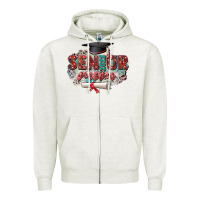 Oatmeal Heather senior 2023 mom Zipper Hoodie - Zillion Design Studio