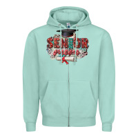 Seafoam senior 2023 mom Zipper Hoodie - Zillion Design Studio