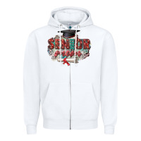 White senior 2023 mom Zipper Hoodie - Zillion Design Studio
