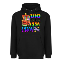 Black 100 days of cray cray Heavyweight Hoodie - Artiststas
