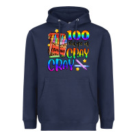 Navy 100 days of cray cray Heavyweight Hoodie - Artiststas