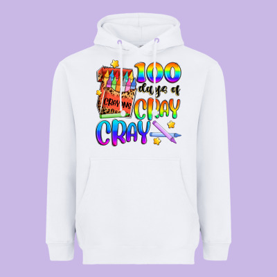 100 Days Of Cray Cray Heavyweight Hoodie Designed By Artiststas
