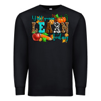 Black y'all gonna learn today pumpkin and pen Premium Sweatshirt - AdoDesignShop