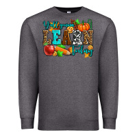 Charcoal Heather y'all gonna learn today pumpkin and pen Premium Sweatshirt - AdoDesignShop