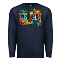 Navy y'all gonna learn today pumpkin and pen Premium Sweatshirt - AdoDesignShop