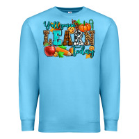 Ocean Blue y'all gonna learn today pumpkin and pen Premium Sweatshirt - AdoDesignShop