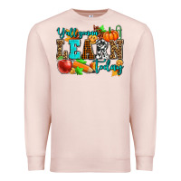 Pale Pink y'all gonna learn today pumpkin and pen Premium Sweatshirt - AdoDesignShop