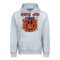 Heather Grey game day vibes Urban Hoodie - MaliasSmallBusiness