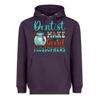 Plum dentist make great flossophers Heavyweight Hoodie - JahusDesignShop