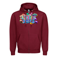 Burgundy senior 2023 Zipper Hoodie - Zillion Design Studio