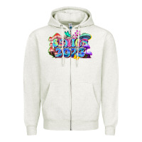 Oatmeal Heather senior 2023 Zipper Hoodie - Zillion Design Studio