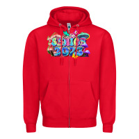 Red senior 2023 Zipper Hoodie - Zillion Design Studio