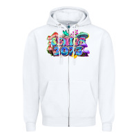 White senior 2023 Zipper Hoodie - Zillion Design Studio