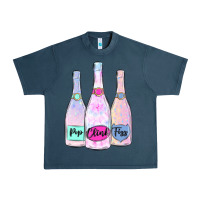 Midnight Navy pop clink fizz champagne bubbly Urban Heavy Tee - MaliasSmallBusiness