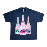 Navy pop clink fizz champagne bubbly Urban Heavy Tee - MaliasSmallBusiness