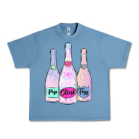 Pebble Blue pop clink fizz champagne bubbly Urban Heavy Tee - MaliasSmallBusiness