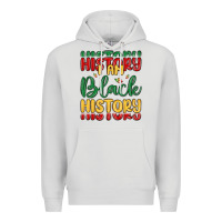 Dove Grey i am black history Premium Hoodie - MaliasSmallBusiness