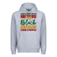 Heather Grey i am black history Premium Hoodie - MaliasSmallBusiness