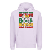 Lilac i am black history Premium Hoodie - MaliasSmallBusiness