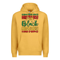 Mustard i am black history Premium Hoodie - MaliasSmallBusiness