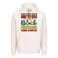 Pale Pink i am black history Premium Hoodie - MaliasSmallBusiness