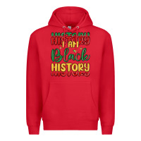 Red i am black history Premium Hoodie - MaliasSmallBusiness
