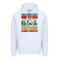 White i am black history Premium Hoodie - MaliasSmallBusiness