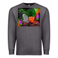 Charcoal Heather halloween heart mouse pad Premium Sweatshirt - BundleAndBundleShop