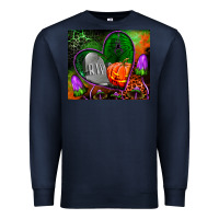 Navy halloween heart mouse pad Premium Sweatshirt - BundleAndBundleShop