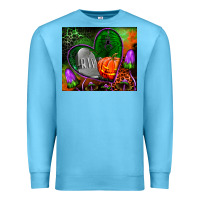 Ocean Blue halloween heart mouse pad Premium Sweatshirt - BundleAndBundleShop