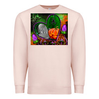 Pale Pink halloween heart mouse pad Premium Sweatshirt - BundleAndBundleShop