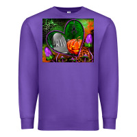 Purple halloween heart mouse pad Premium Sweatshirt - BundleAndBundleShop