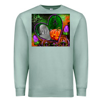 Seafoam halloween heart mouse pad Premium Sweatshirt - BundleAndBundleShop