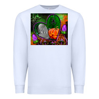 White halloween heart mouse pad Premium Sweatshirt - BundleAndBundleShop